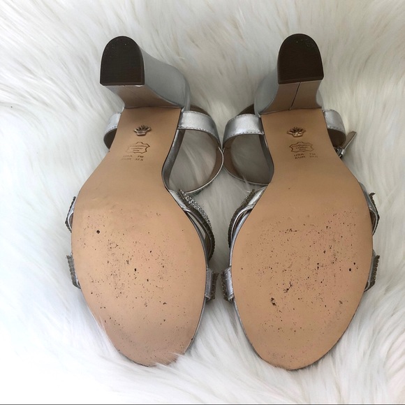 Nina New York sliver rhinestone high heels 4” - Picture 6 of 16